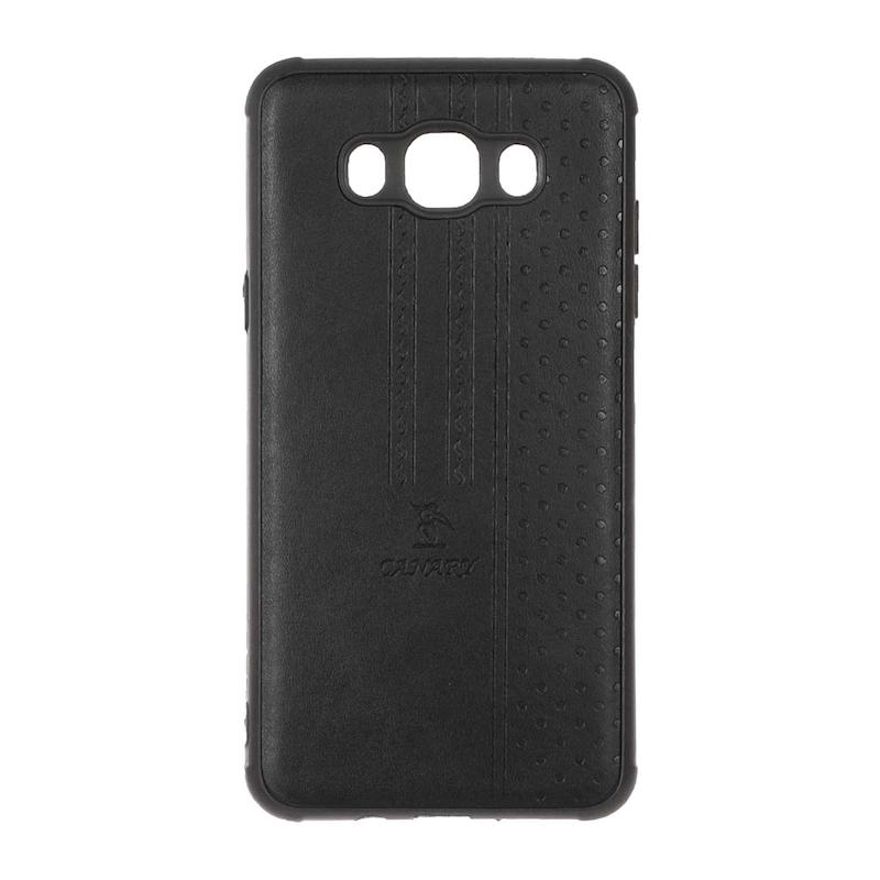 قاب گوشی Galaxy J7 2016 - J710 سامسونگ اورجینال کاناری CANARY چرمی دوخت کلاسیک نقطه چین مشکی کد 126769