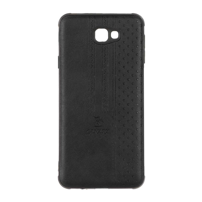 قاب گوشی Galaxy J7 Prime سامسونگ اورجینال کاناری CANARY چرمی دوخت کلاسیک نقطه چین مشکی کد 126771