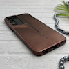 قاب گوشی Galaxy A16 سامسونگ سری Porsche Design پورش دیزاین Hard LUXURY محافظ لنز دار قهوه ای کد 130552