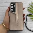 قاب گوشی Galaxy A16 سامسونگ سری Porsche Design پورش دیزاین Hard LUXURY محافظ لنز دار طلایی کد E10-130555