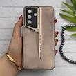 قاب گوشی Galaxy A17 سامسونگ سری Porsche Design پورش دیزاین Hard LUXURY محافظ لنز دار طلایی کد 130562