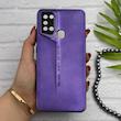 قاب گوشی Galaxy A21S سامسونگ سری Porsche Design پورش دیزاین Hard LUXURY محافظ لنز دار بنفش کد 130565