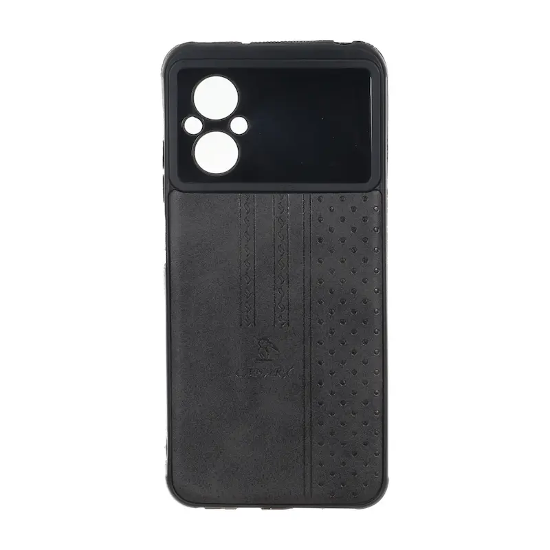 قاب گوشی Poco M5 - Redmi 11 Prime 4G شیائومی اورجینال کاناری CANARY چرمی دوخت کلاسیک نقطه چین مشکی کد 126792