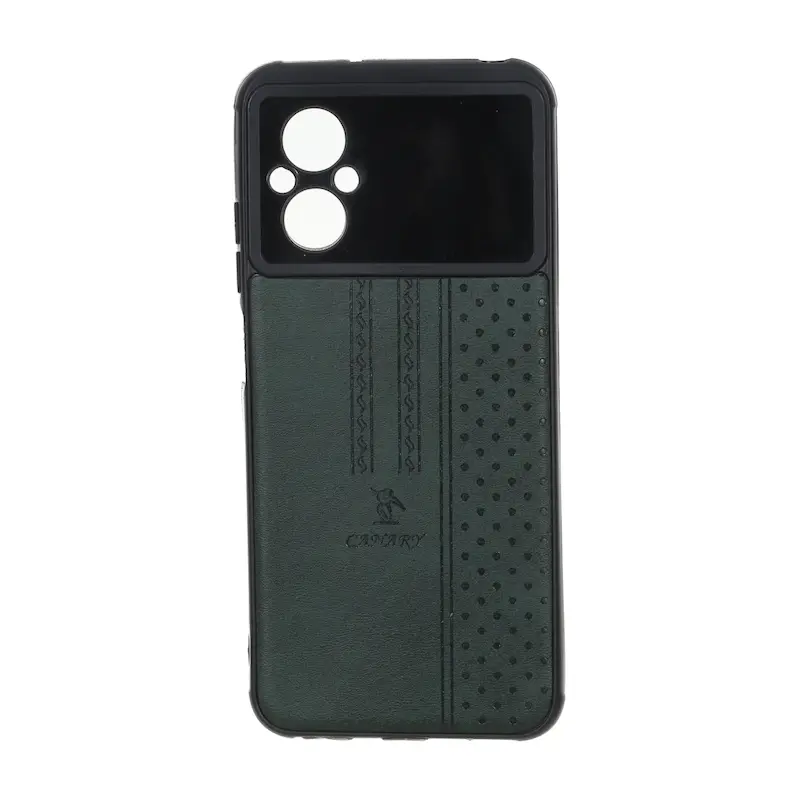 قاب گوشی Poco M5 - Redmi 11 Prime 4G شیائومی اورجینال کاناری CANARY چرمی دوخت کلاسیک نقطه چین سبز کد 126793