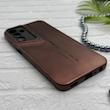 قاب گوشی Galaxy A25 سامسونگ سری Porsche Design پورش دیزاین Hard LUXURY محافظ لنز دار قهوه ای کد E10-130570