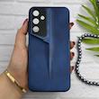 قاب گوشی Galaxy A25 سامسونگ سری Porsche Design پورش دیزاین Hard LUXURY محافظ لنز دار سرمه ای کد E10-130572