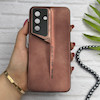 قاب گوشی Galaxy A26 سامسونگ سری Porsche Design پورش دیزاین Hard LUXURY محافظ لنز دار قهوه ای کد 130577