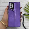 قاب گوشی Galaxy A32 4G سامسونگ سری Porsche Design پورش دیزاین Hard LUXURY محافظ لنز دار بنفش کد E10-130588