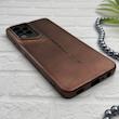 قاب گوشی Galaxy A32 4G سامسونگ سری Porsche Design پورش دیزاین Hard LUXURY محافظ لنز دار قهوه ای کد E10-130589