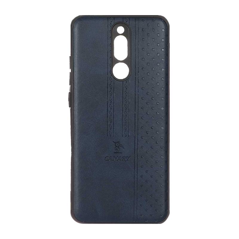 قاب گوشی Redmi 8 شیائومی اورجینال کاناری CANARY چرمی دوخت کلاسیک نقطه چین سرمه ای کد 126800