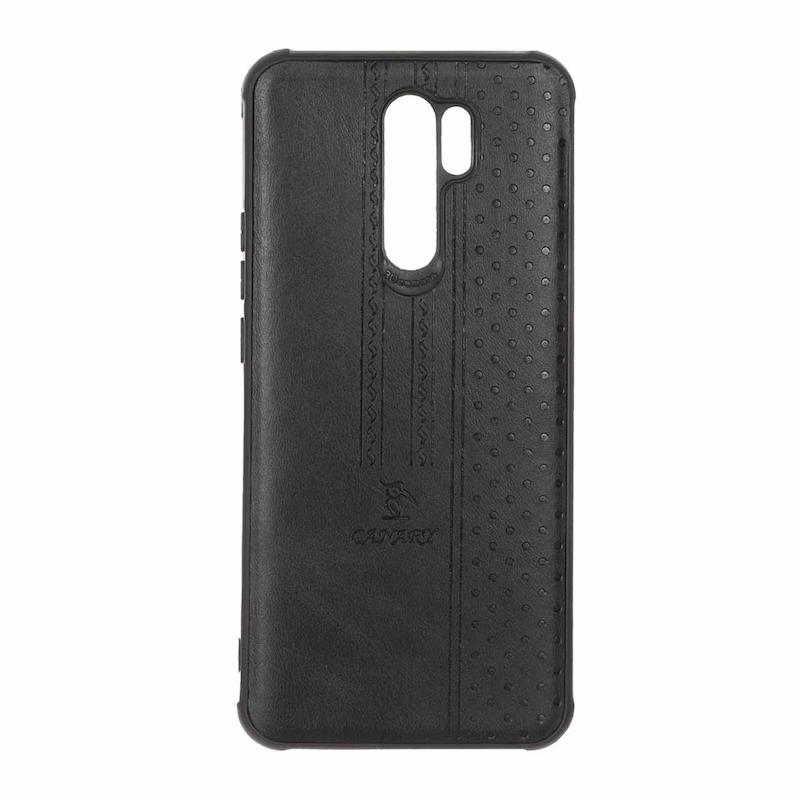قاب گوشی Redmi 9 - Poco M2 شیائومی اورجینال کاناری CANARY چرمی دوخت کلاسیک نقطه چین مشکی کد 126805