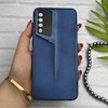 قاب گوشی Galaxy A30S - A50S - A50 سامسونگ سری Porsche Design پورش دیزاین Hard LUXURY محافظ لنز دار سرمه ای کد 130600
