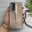 قاب گوشی Galaxy A30S - A50S - A50 سامسونگ سری Porsche Design پورش دیزاین Hard LUXURY محافظ لنز دار طلایی کد 130601
