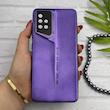 قاب گوشی Galaxy A51 سامسونگ سری Porsche Design پورش دیزاین Hard LUXURY محافظ لنز دار بنفش کد 130605