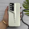 قاب گوشی Galaxy A55 سامسونگ سری Porsche Design پورش دیزاین Hard LUXURY محافظ لنز دار نقره ای کد 130616