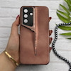 قاب گوشی Galaxy A55 سامسونگ سری Porsche Design پورش دیزاین Hard LUXURY محافظ لنز دار قهوه ای کد 130621