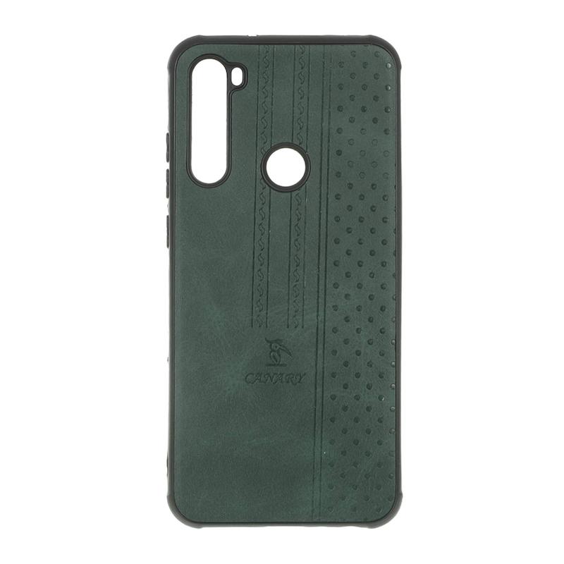 قاب گوشی Redmi Note 8T شیائومی اورجینال کاناری CANARY چرمی دوخت کلاسیک نقطه چین سبز کد 126837