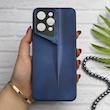 قاب گوشی Redmi 12 - Poco M6 Pro 5G شیائومی سری Porsche Design پورش دیزاین Hard LUXURY محافظ لنز دار سرمه ای کد 130641