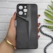 قاب گوشی Redmi 12 - Poco M6 Pro 5G شیائومی سری Porsche Design پورش دیزاین Hard LUXURY محافظ لنز دار مشکی کد 130645