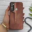 قاب گوشی Redmi Note 8 - Redmi Note 8 2021 شیائومی سری Porsche Design پورش دیزاین Hard LUXURY محافظ لنز دار قهوه ای کد 130653