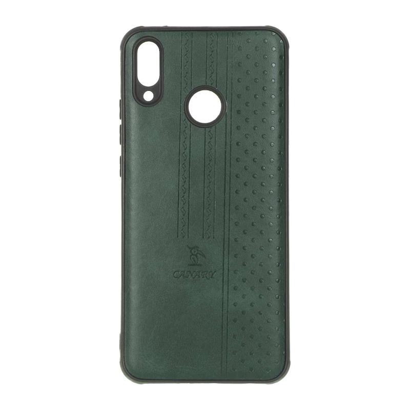 قاب گوشی Huawei Y8S - Y9 2019 هوآوی اورجینال کاناری CANARY چرمی دوخت کلاسیک نقطه چین سبز کد 126864