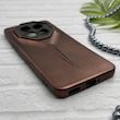 قاب گوشی Redmi Note 14 Pro 5G - Redmi Note 14 Pro Plus - Poco X7 شیائومی سری Porsche Design پورش دیزاین Hard LUXURY محافظ لنز دار قهوه ای کد 130714