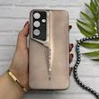 قاب گوشی Galaxy S24 FE سامسونگ سری Porsche Design پورش دیزاین Hard LUXURY محافظ لنز دار بژ کد 130736