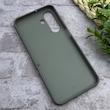 قاب گوشی Galaxy A17 سامسونگ اورجینال چرمی Santa Barbara مگ سیف دار فلزی Hard طوسی کد 130859