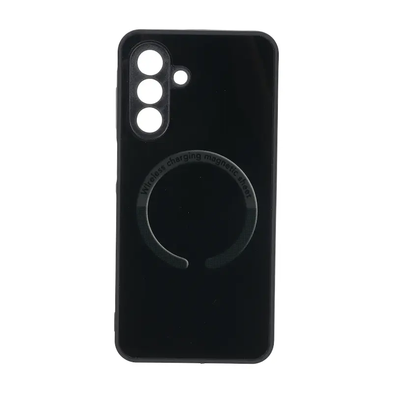 قاب گوشی Galaxy A17 سامسونگ طرح مگ سیف Magnetic Sheet پشت براق محافظ لنزدار مشکی کد 126931