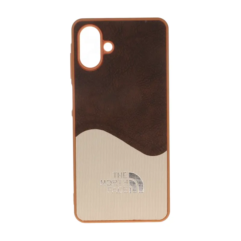 قاب گوشی Galaxy A07 سامسونگ The North Face سخت Hard جیر دو تکه قهوه ای کد 126963