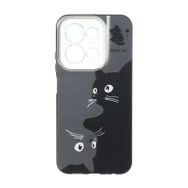 قاب گوشی Redmi 15C - Poco C85 شیائومی So CooL سوکول اورجینال فانتزی دکمه کرومی طرح گربه کد 127069