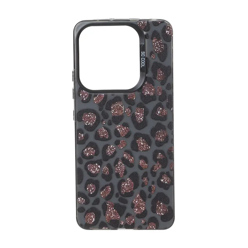 قاب گوشی Redmi Note 14 4G شیائومی So CooL سوکول اورجینال فانتزی دکمه کرومی طرح پلنگی کد 127083