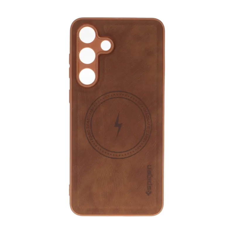 قاب گوشی Galaxy S25 FE سامسونگ اورجینال Spigen اسپیگن جیر طرح مگ سیف Hard قهوه ای کد 127106