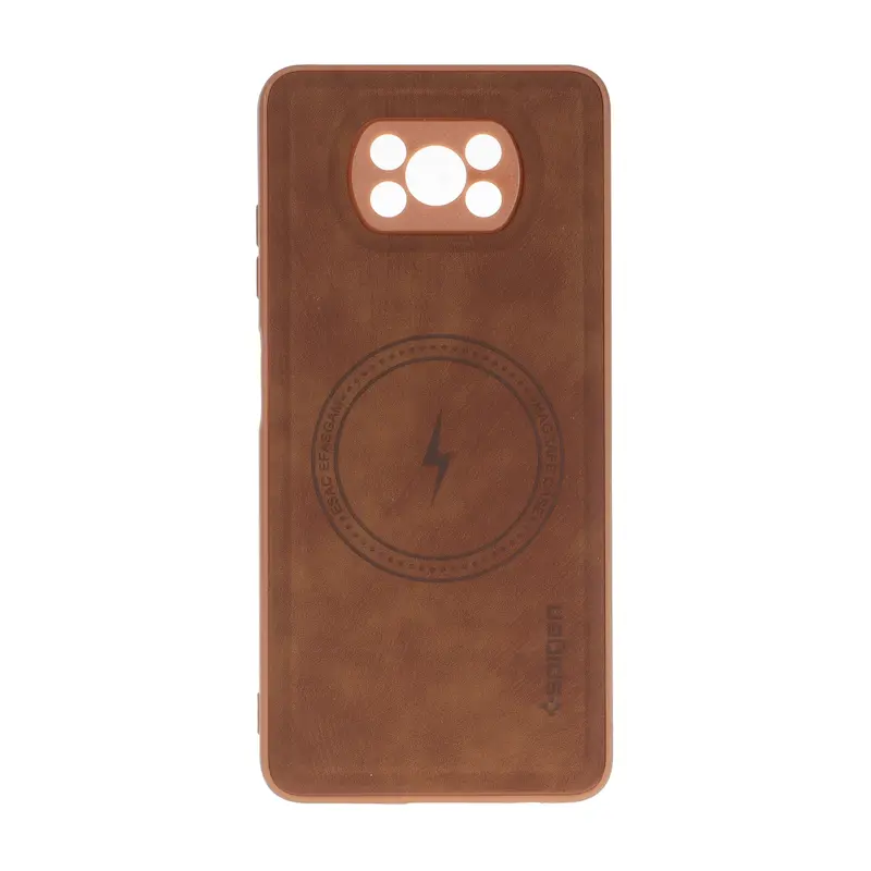 قاب گوشی Poco X3 - Poco X3 Pro شیائومی اورجینال Spigen اسپیگن جیر طرح مگ سیف Hard قهوه ای کد 127110