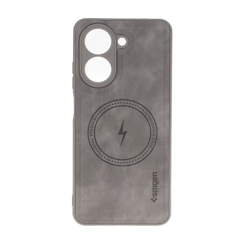 قاب گوشی Redmi A5 - Poco C71 شیائومی اورجینال Spigen اسپیگن جیر طرح مگ سیف Hard طوسی کد 127123