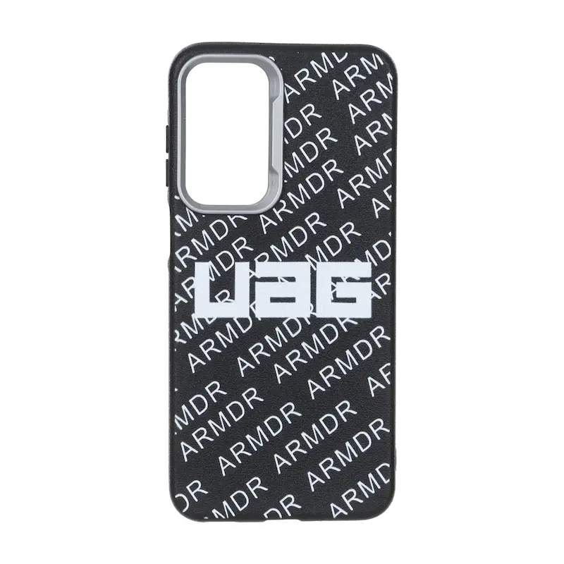 قاب گوشی Galaxy A17 سامسونگ UAG لدر دیزاین SOFT Lether Design فانتزی سیلیکونی طرح چرمی مشکی کد E42-127132