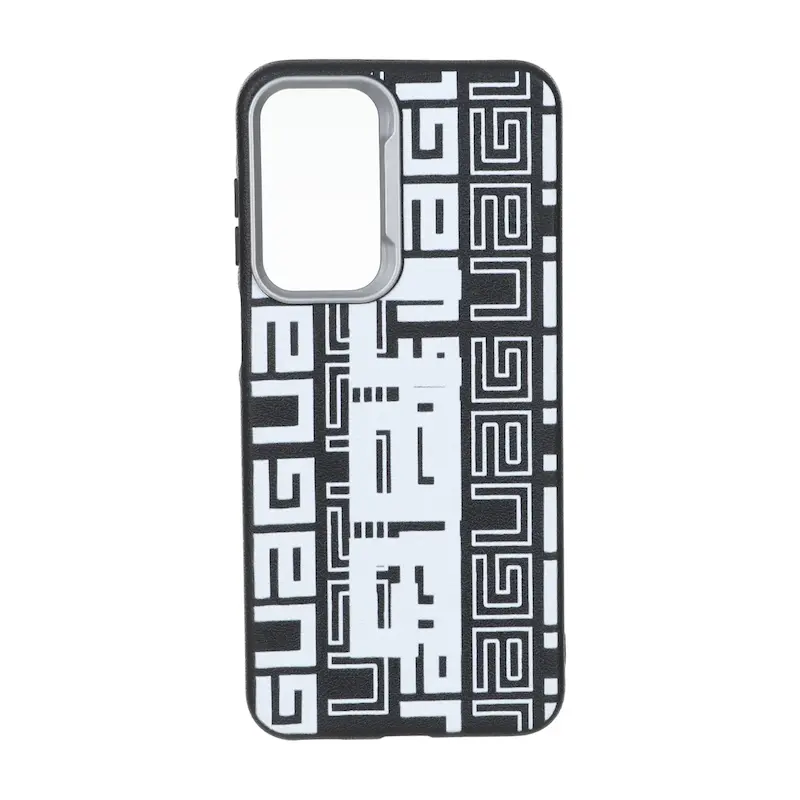 قاب گوشی Galaxy A17 سامسونگ UAG لدر دیزاین SOFT Lether Design فانتزی سیلیکونی طرح چرمی خاکستری کد E42-127133