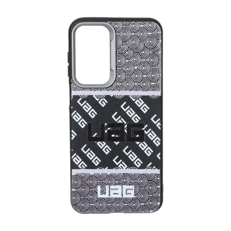 قاب گوشی Galaxy A17 سامسونگ UAG لدر دیزاین SOFT Lether Design فانتزی سیلیکونی طرح چرمی مشکی کد E42-127134