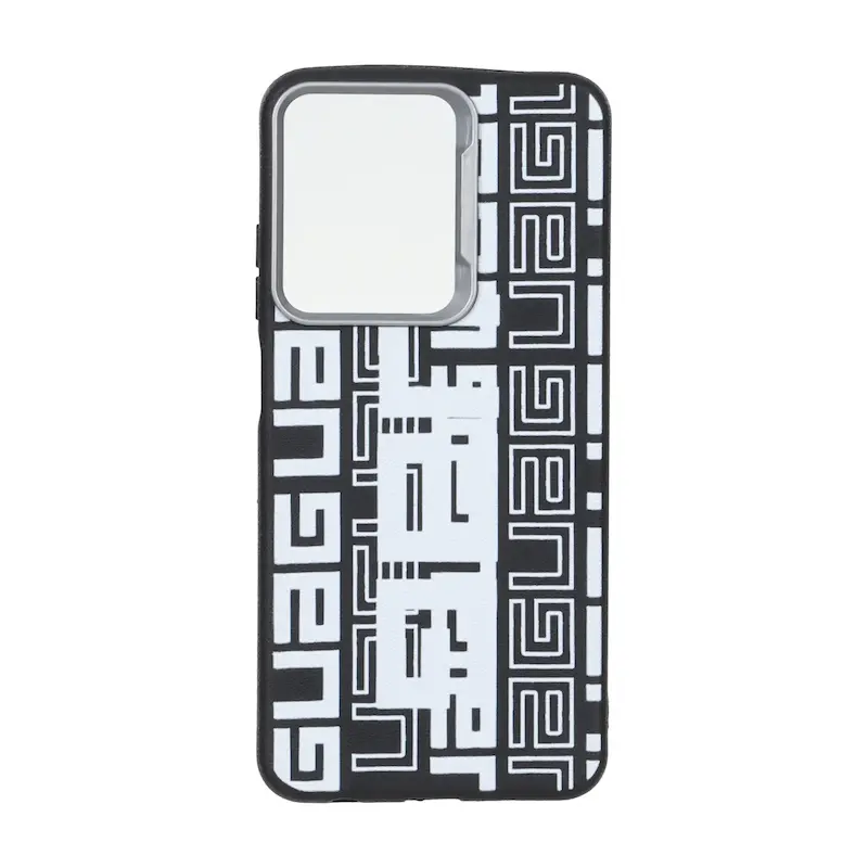 قاب گوشی Redmi A5 - Poco C71 شیائومی UAG لدر دیزاین SOFT Lether Design فانتزی سیلیکونی طرح چرمی مشکی کد 127147