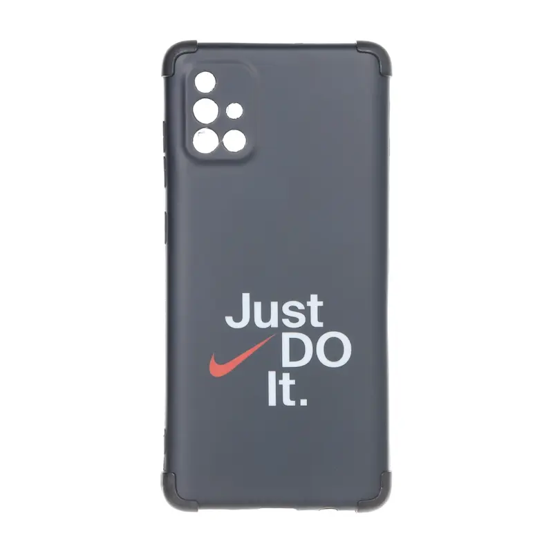 قاب گوشی Galaxy A71 سامسونگ فانتزی هارد HARD ایربگ دار کپسولی محافظ لنزدار Just Do It کد 127195