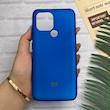 قاب گوشی Redmi A1 Plus - Redmi A2 Plus - Poco C50 شیائومی طرح سیلیکونی ژله ای TPU آبی کاربنی کد 127969