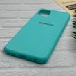 قاب گوشی Galaxy A22 5G سامسونگ طرح سیلیکونی ژله ای TPU سبزآبی کد 128002