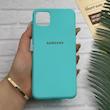 قاب گوشی Galaxy A22 5G سامسونگ طرح سیلیکونی ژله ای TPU سبزآبی کد 128002