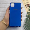 قاب گوشی Galaxy A22 5G سامسونگ طرح سیلیکونی ژله ای TPU آبی کاربنی کد 128008