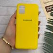 قاب گوشی Galaxy A51 سامسونگ طرح سیلیکونی ژله ای TPU زرد کد 128019