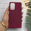 قاب گوشی Galaxy A53 سامسونگ طرح سیلیکونی ژله ای TPU زرشکی کد 128027