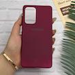 قاب گوشی Galaxy A53 سامسونگ طرح سیلیکونی ژله ای TPU زرشکی کد 128027