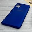قاب گوشی Galaxy A71 سامسونگ طرح سیلیکونی ژله ای TPU آبی کاربنی کد 128035