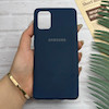 قاب گوشی Galaxy A71 سامسونگ طرح سیلیکونی ژله ای TPU سرمه ای کد 128036