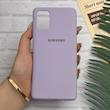 قاب گوشی Galaxy A71 سامسونگ طرح سیلیکونی ژله ای TPU یاسی کد 128038